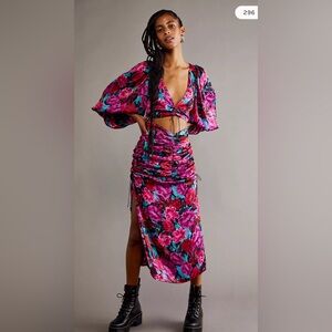 NWT For Love and Lemons Scarlett Midi dress